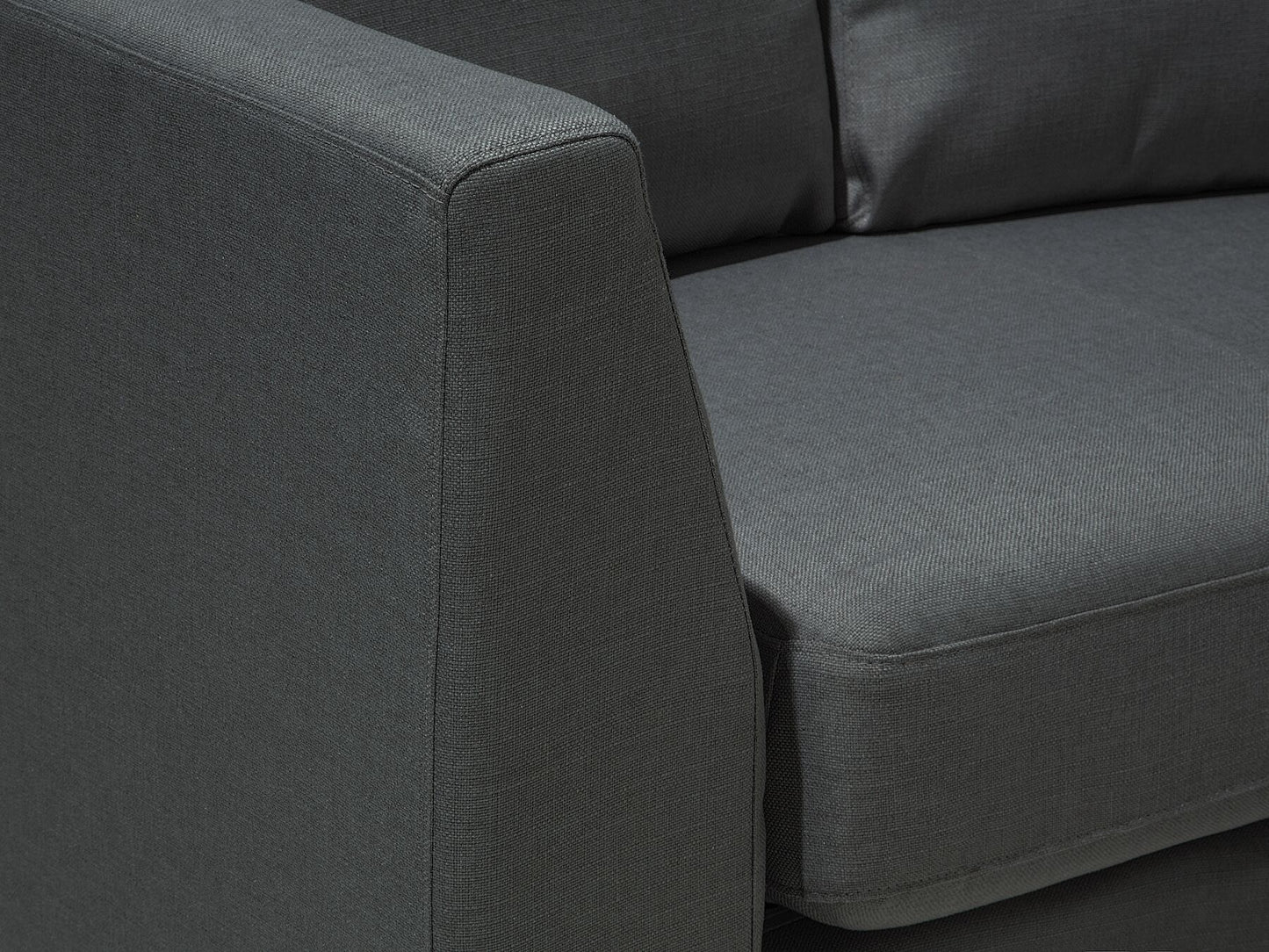 7 Seater Curved Fabric Modular Sofa Grey ROTUNDE