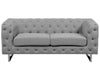 2 Seater Fabric Sofa Grey