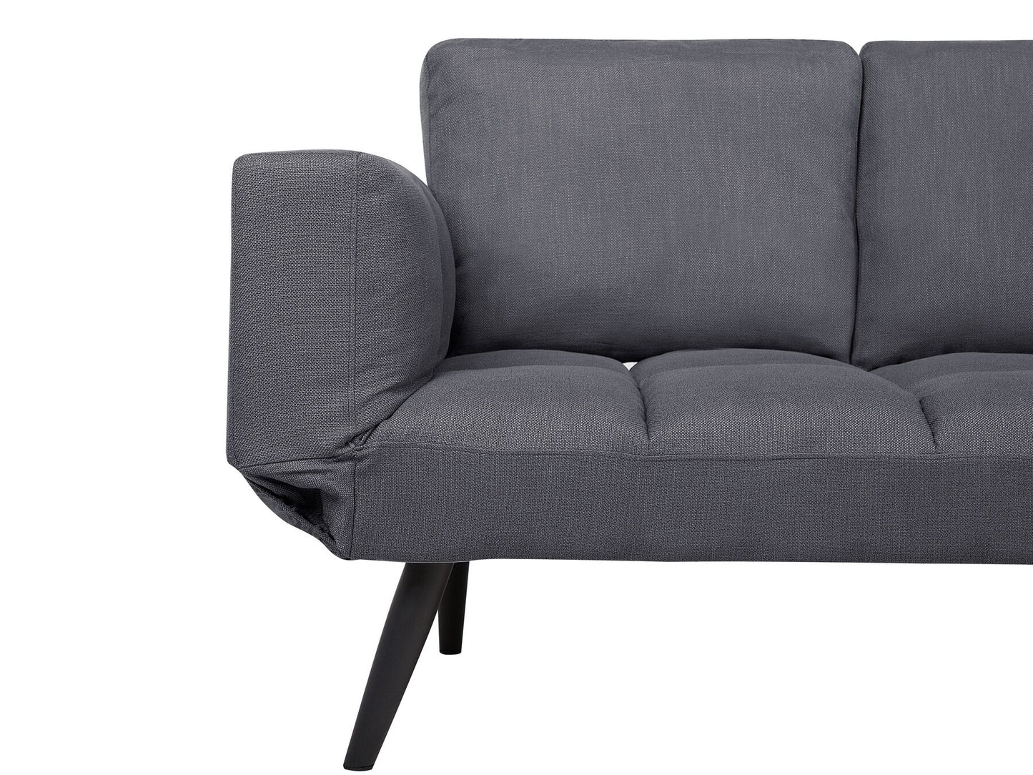 Fabric Sofa Bed Dark Grey BREKKE