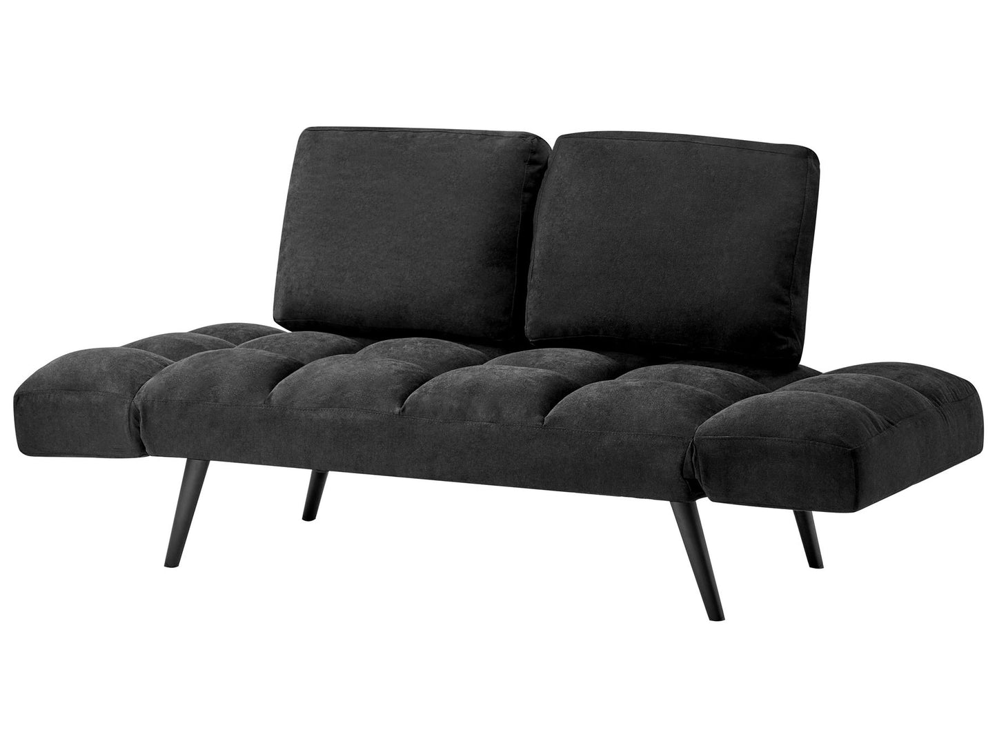 Fabric Sofa Bed Black BREKKE