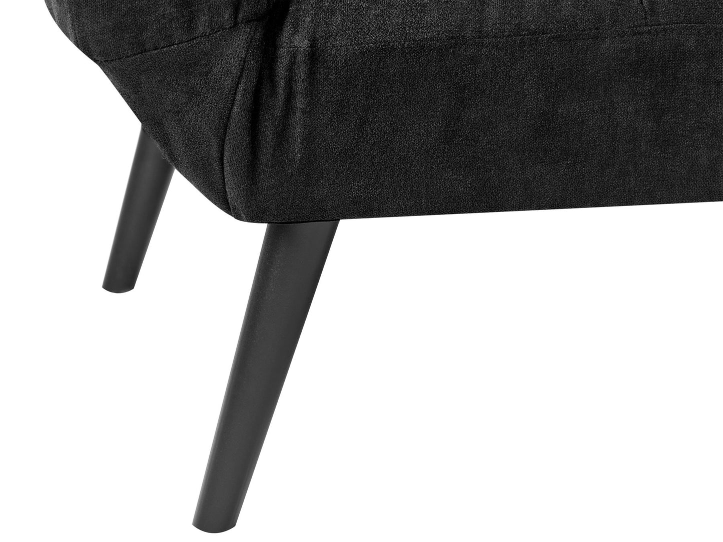 Fabric Sofa Bed Black BREKKE