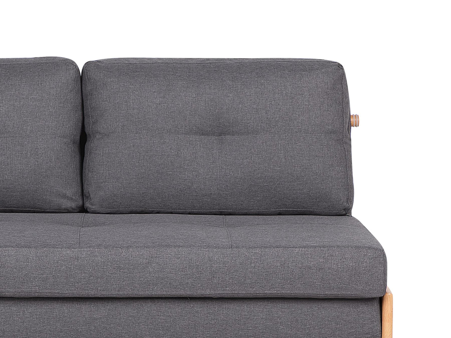 Fabric Sofa Bed Dark Grey EDLAND