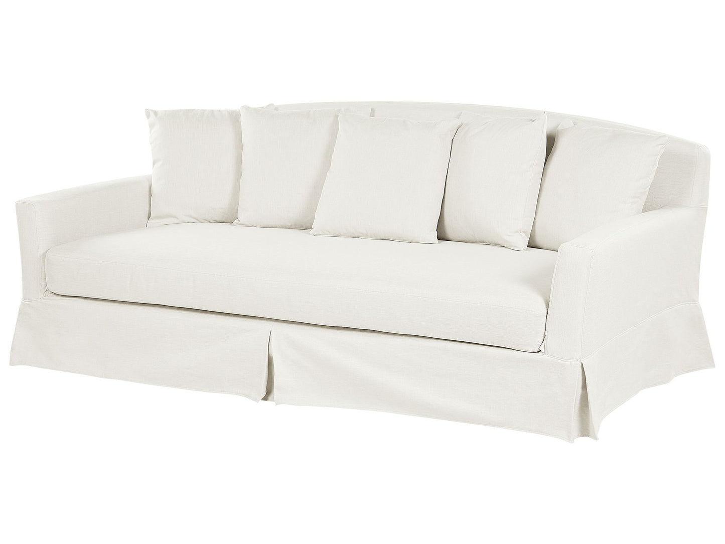 3 Seater Fabric Sofa Light Grey GILJA