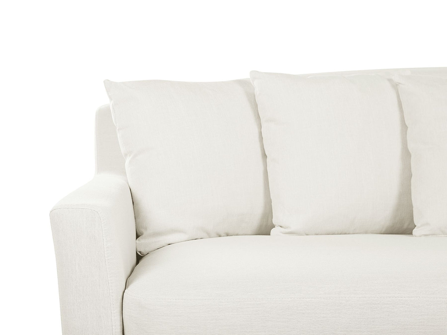 3 Seater Fabric Sofa Light Grey GILJA