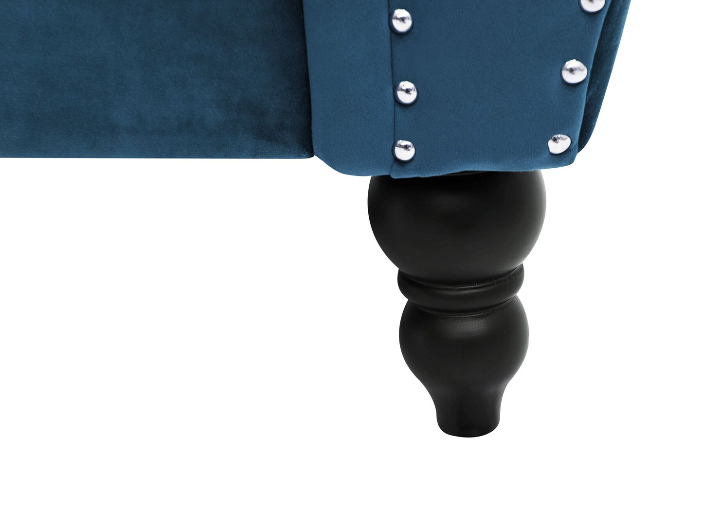 2 Seater Velvet Sofa Navy Blue SKIEN