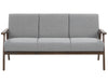 3 Seater Fabric Sofa Grey