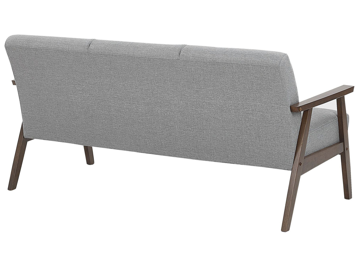 3 Seater Fabric Sofa Grey ASNES