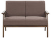 2 Seater Fabric Sofa Brown