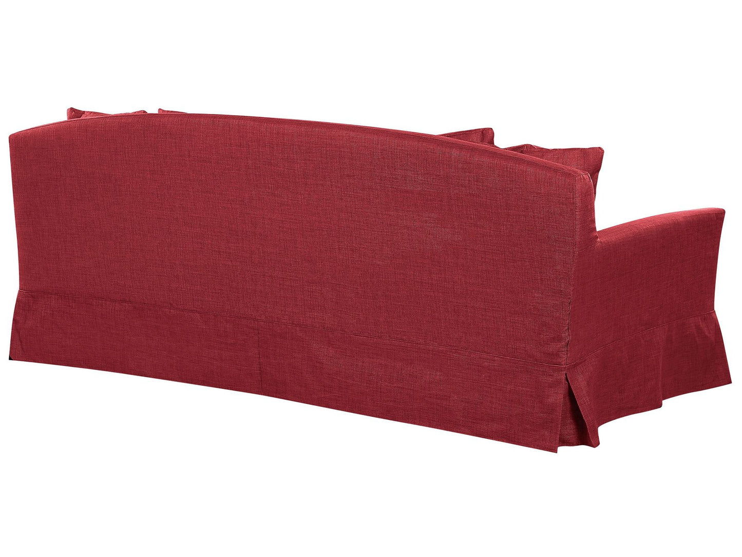3 Seater Fabric Sofa Red GILJA