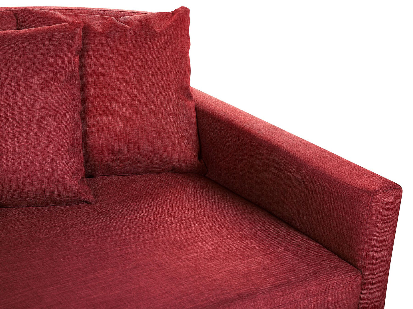 3 Seater Fabric Sofa Red GILJA