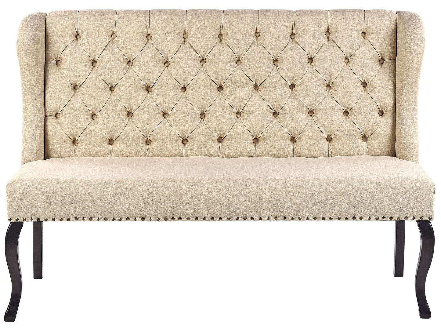 2 Seater Fabric Kitchen Sofa Beige TORSBY