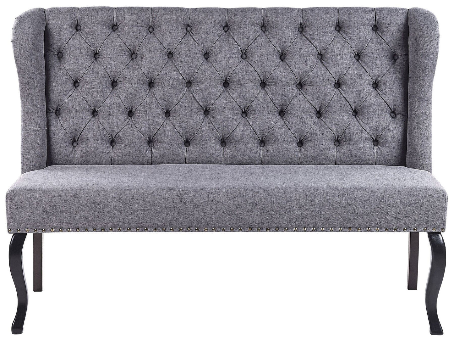 2 Seater Fabric Kitchen Sofa Grey TORSBY