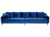Velvet Sofa Navy Blue