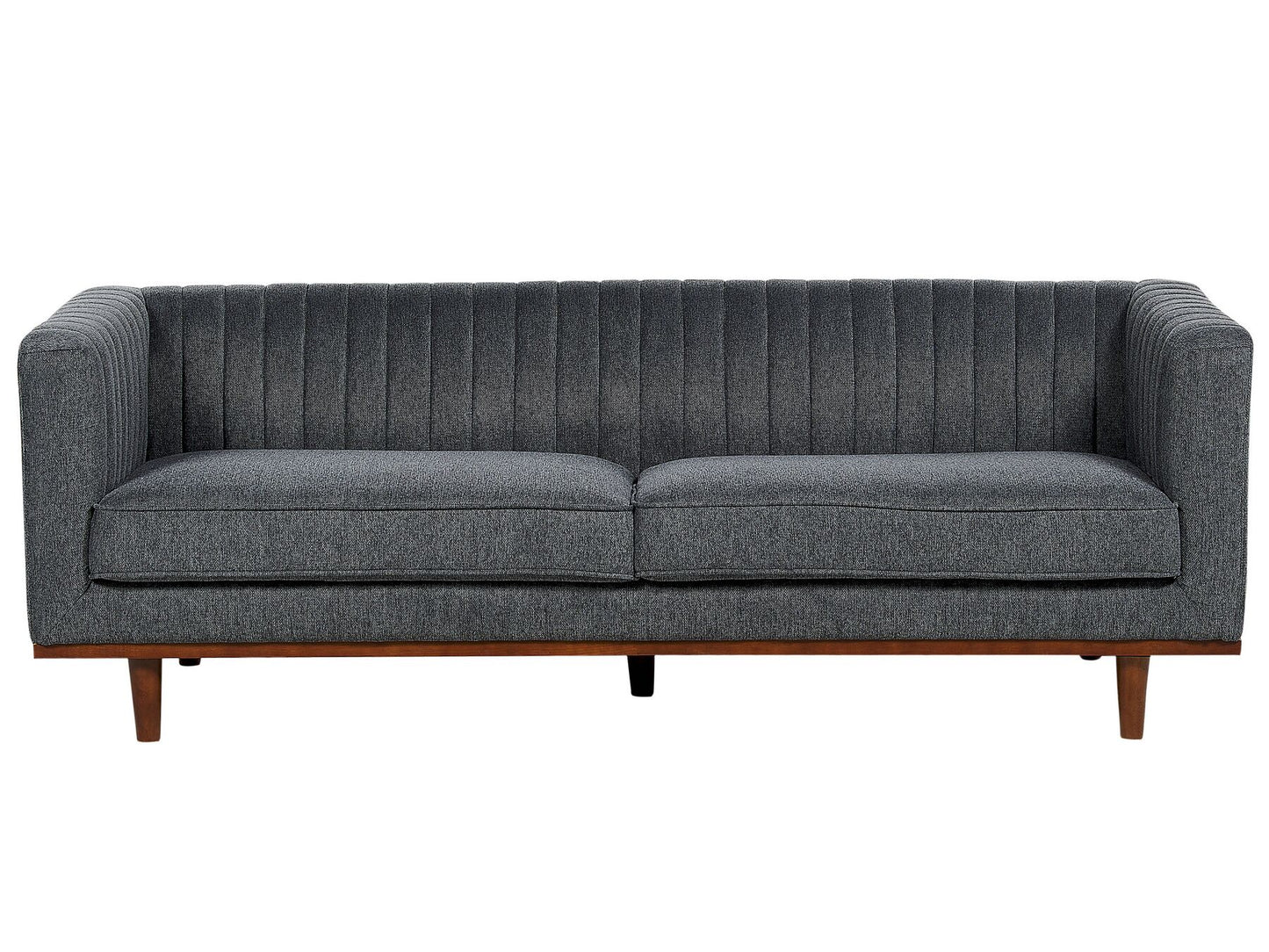 3 Seater Fabric Sofa Dark Grey SKAULE