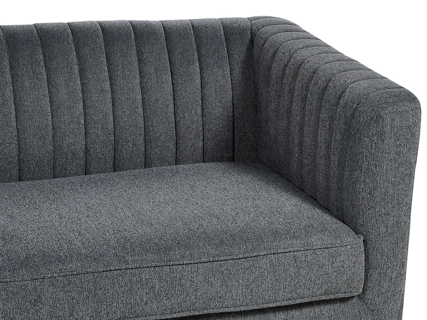 3 Seater Fabric Sofa Dark Grey SKAULE