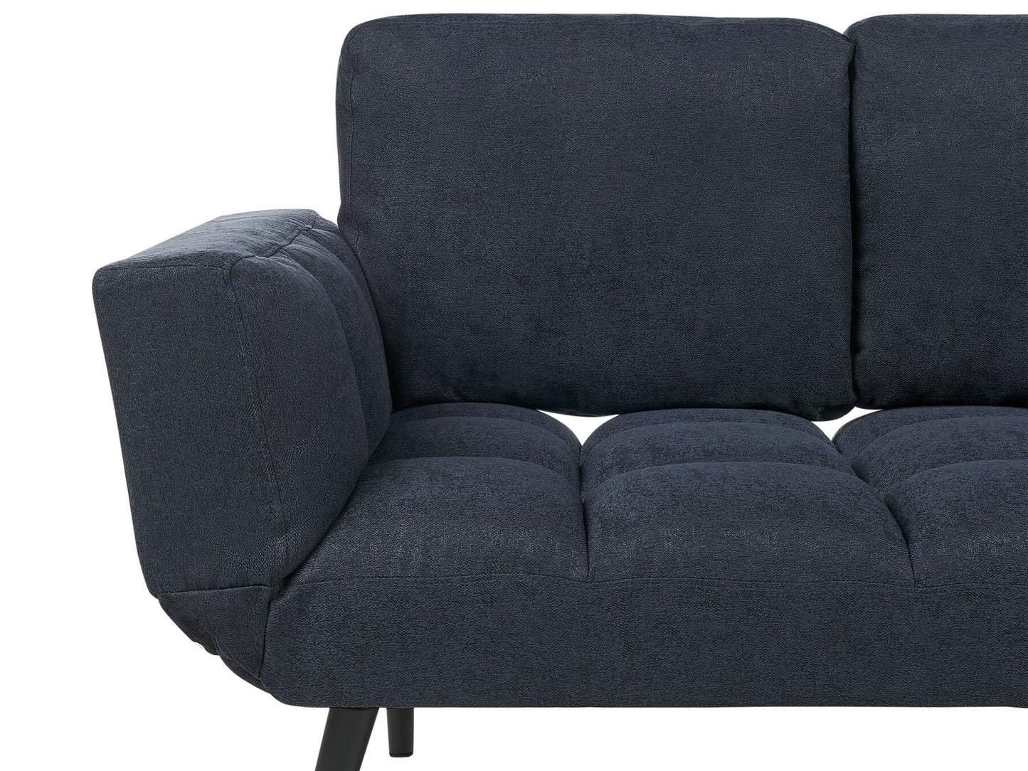 Fabric Sofa Bed Dark Blue BREKKE