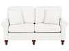 2 Seater Fabric Sofa White