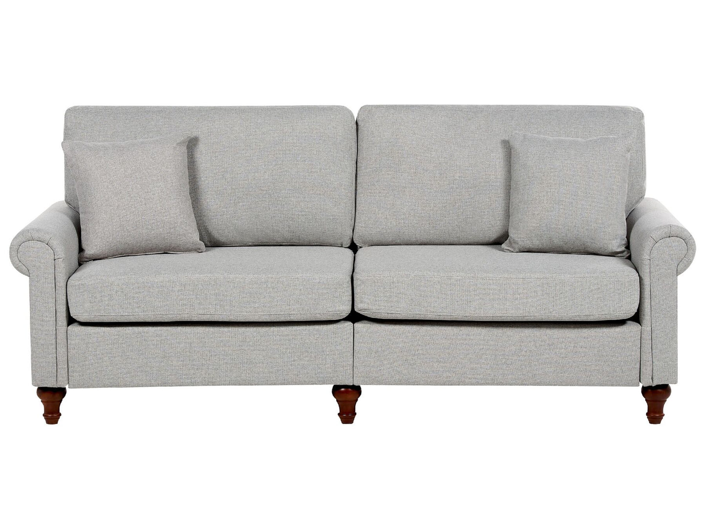 3 Seater Fabric Sofa Light Grey GINNERUP