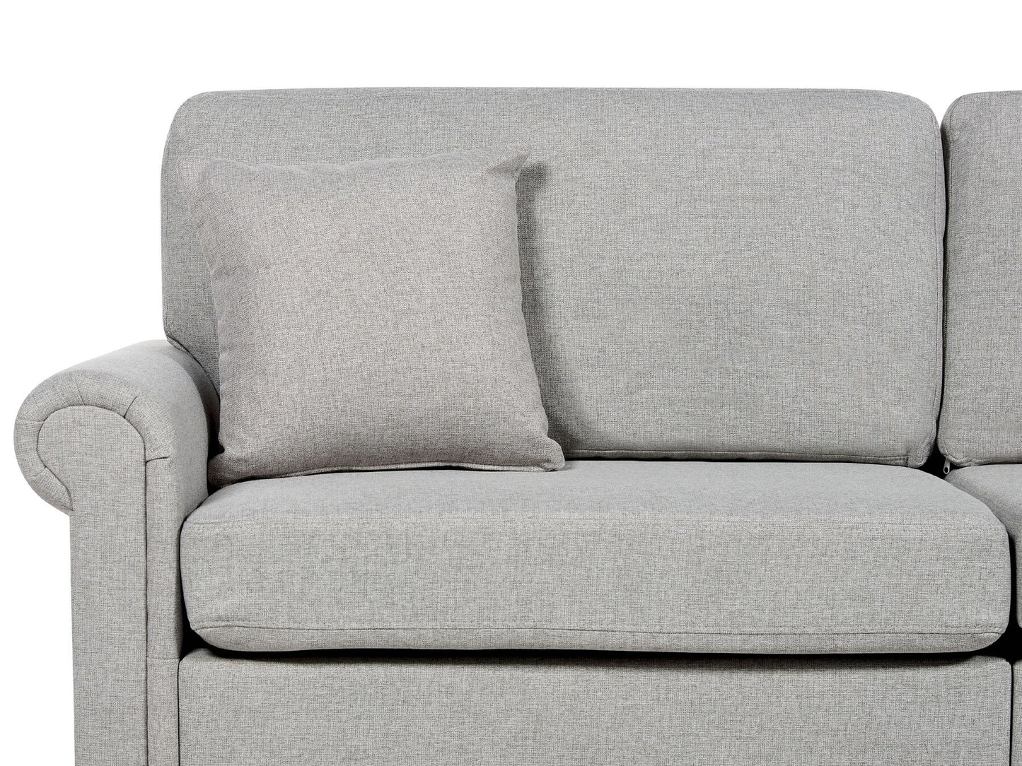 3 Seater Fabric Sofa Light Grey GINNERUP
