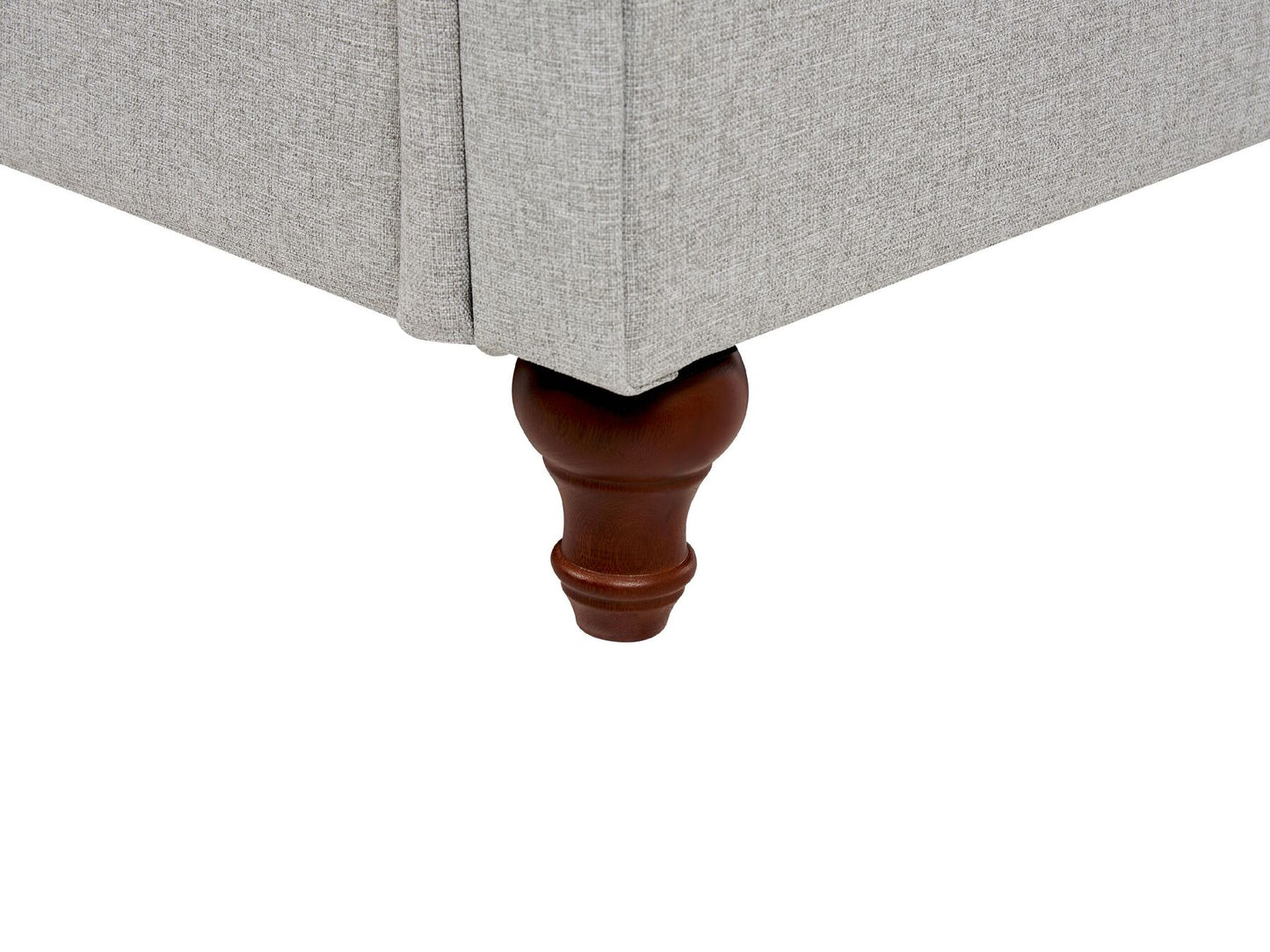 3 Seater Fabric Sofa Light Grey GINNERUP