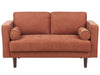 2 Seater Fabric Sofa Golden Brown