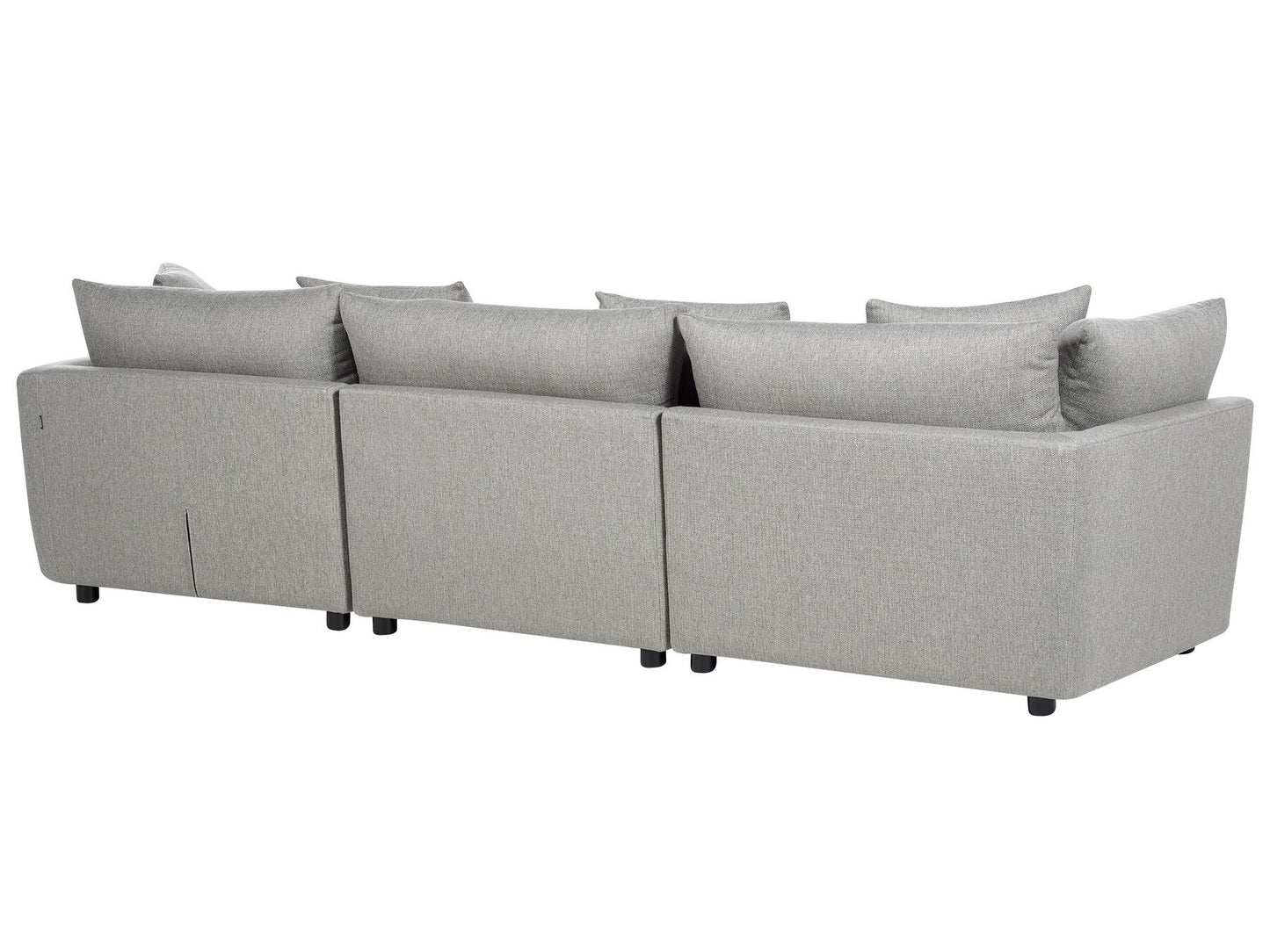 3 Seater Fabric Sofa with Ottoman Light Grey SIGTUNA