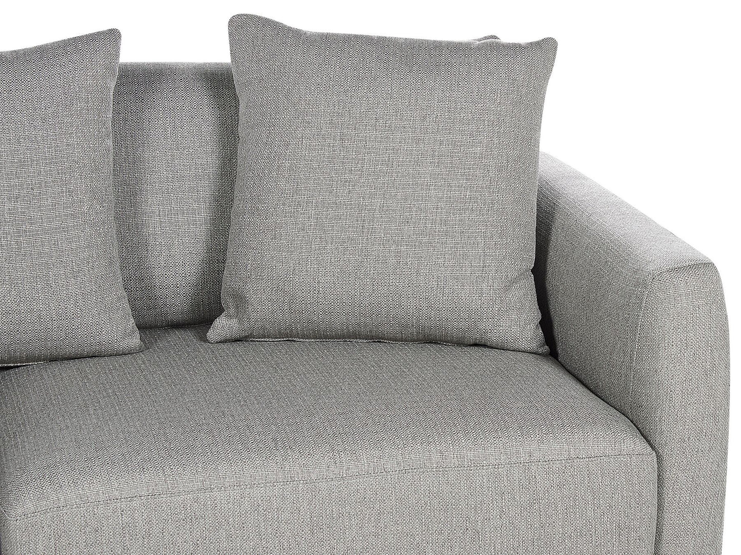 3 Seater Fabric Sofa with Ottoman Light Grey SIGTUNA