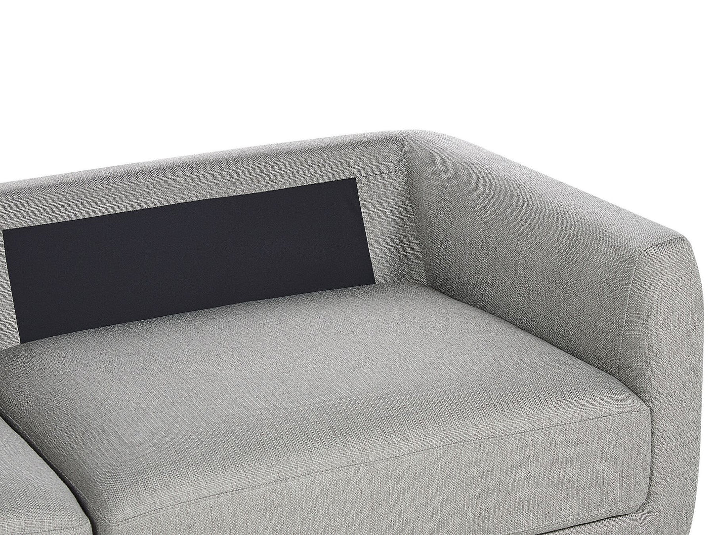 3 Seater Fabric Sofa with Ottoman Light Grey SIGTUNA