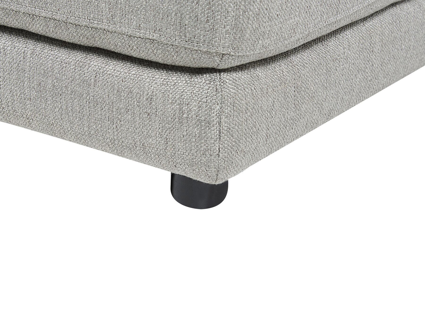 3 Seater Fabric Sofa with Ottoman Light Grey SIGTUNA