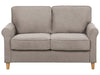 2 Seater Fabric Sofa Light Brown