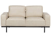 2 Seater Fabric Sofa Cream Beige