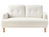 2 Seater Fabric Sofa Off-White