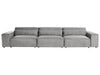 3 Seater Modular Fabric Sofa Grey