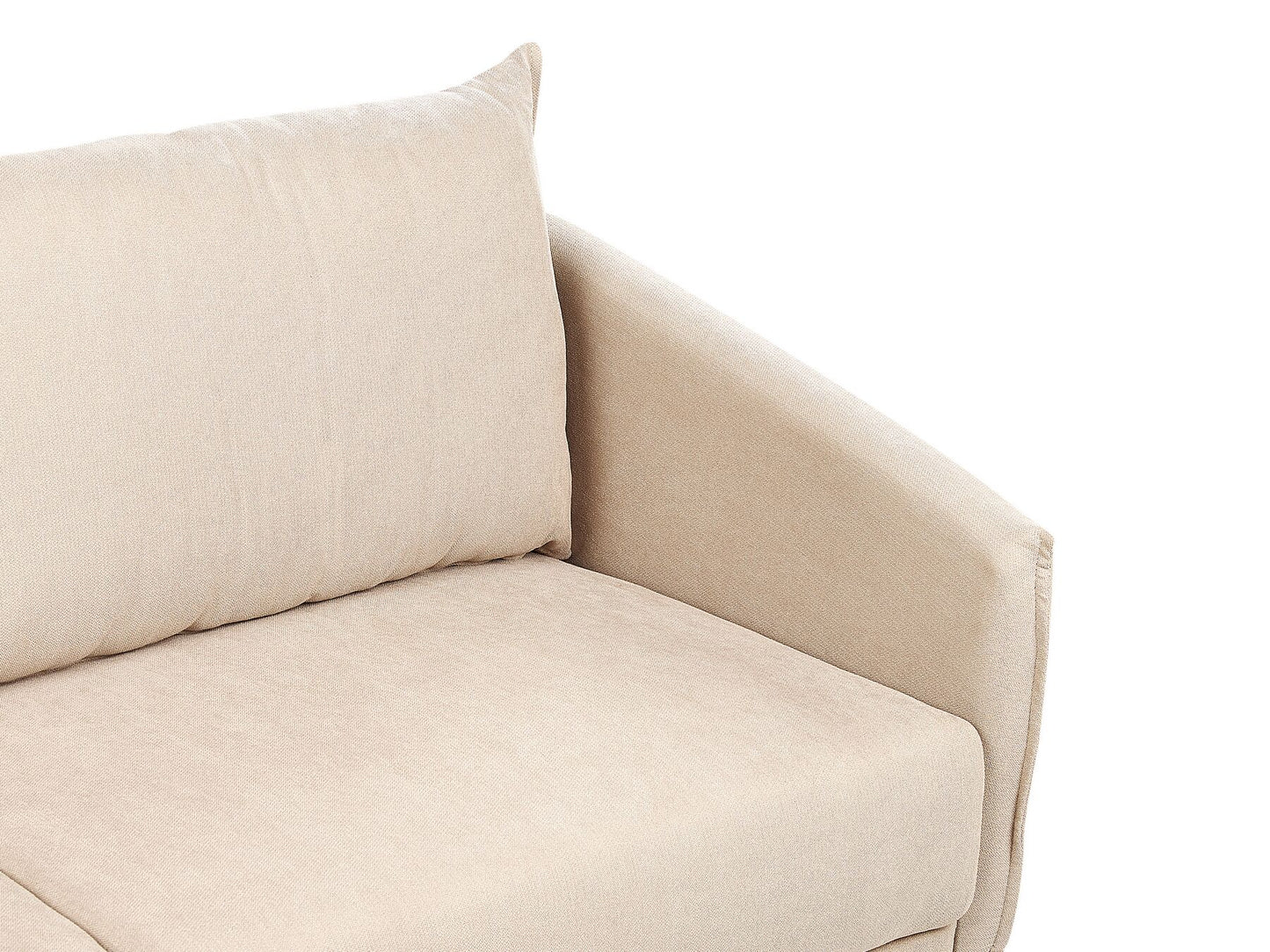 3 Seater Velvet Sofa Beige MAURA