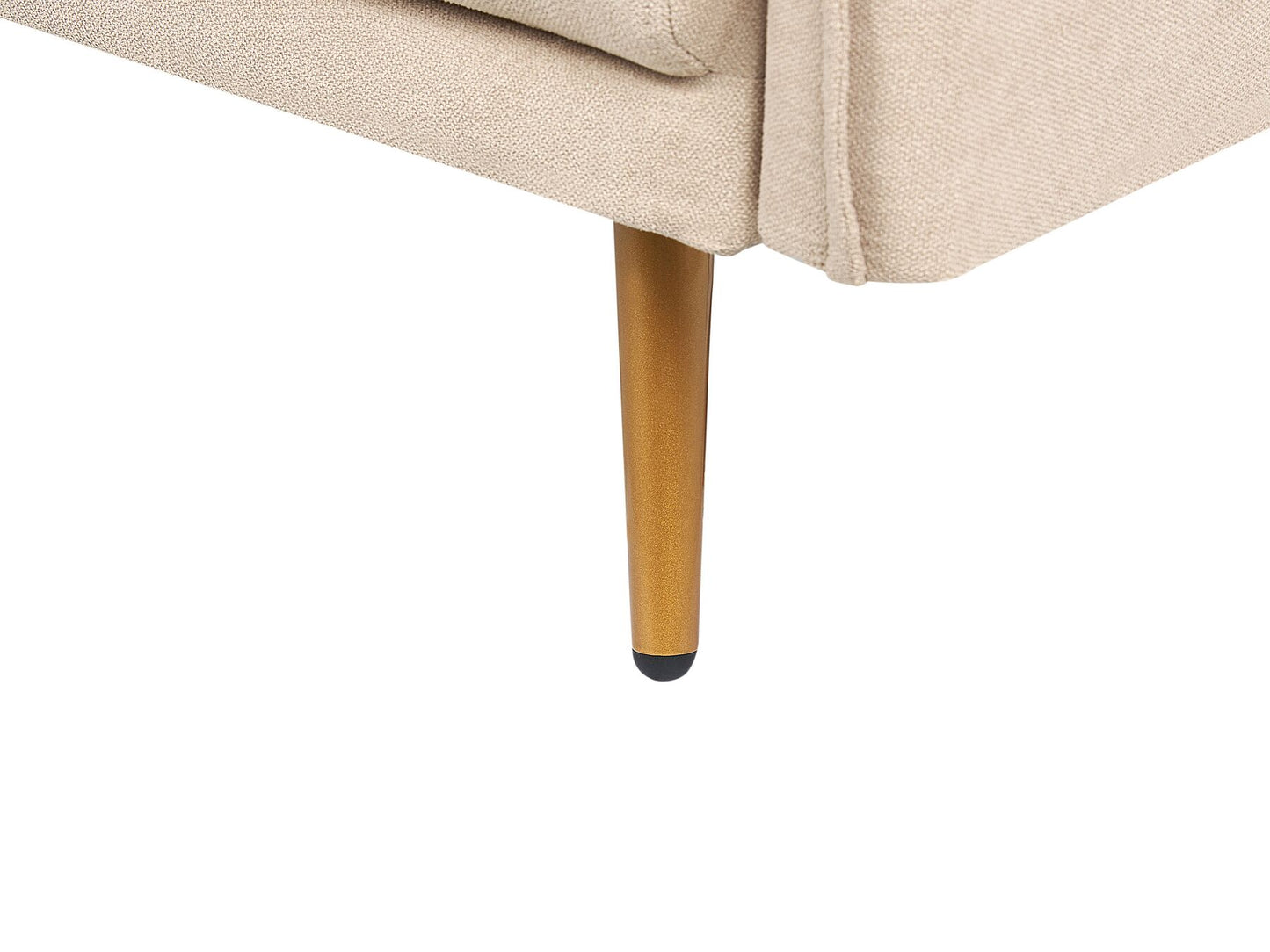 3 Seater Velvet Sofa Beige MAURA