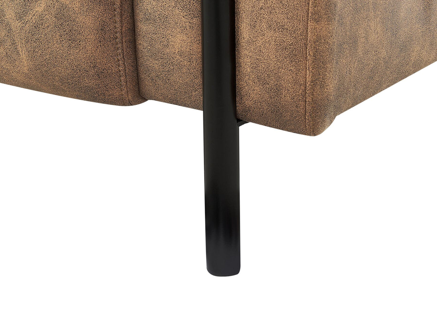 3 Seater Fabric Sofa Brown ASKIM