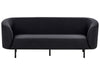 3 Seater Fabric Sofa Black