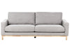 3 Seater Fabric Sofa Grey