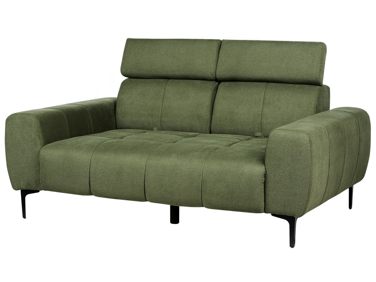 2 Seater Fabric Sofa Green VEGAMO