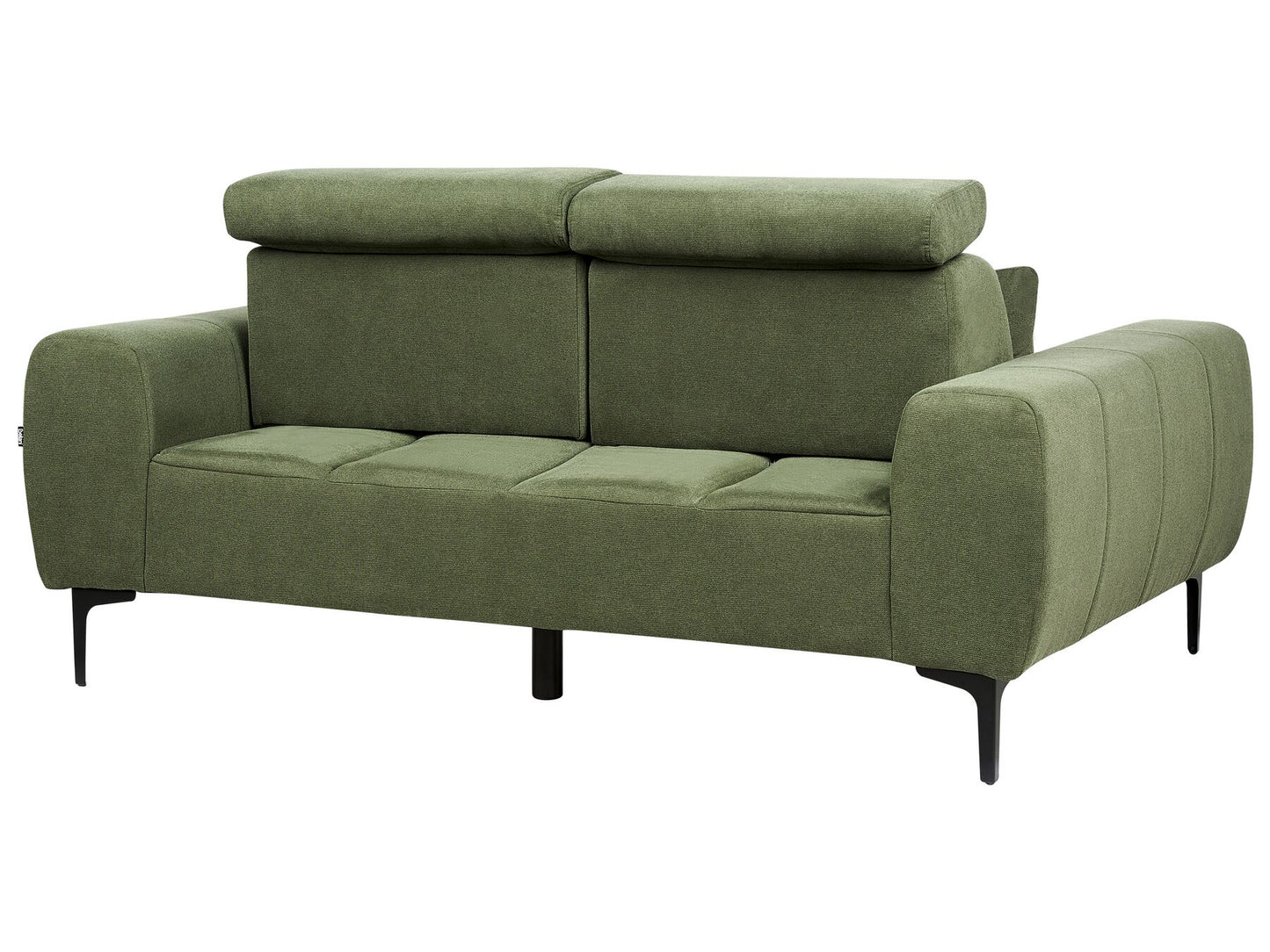 2 Seater Fabric Sofa Green VEGAMO