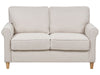 2 Seater Fabric Sofa Light Beige