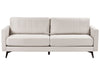 3 Seater Fabric Sofa Light Beige