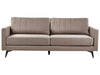 3 Seater Fabric Sofa Light Brown