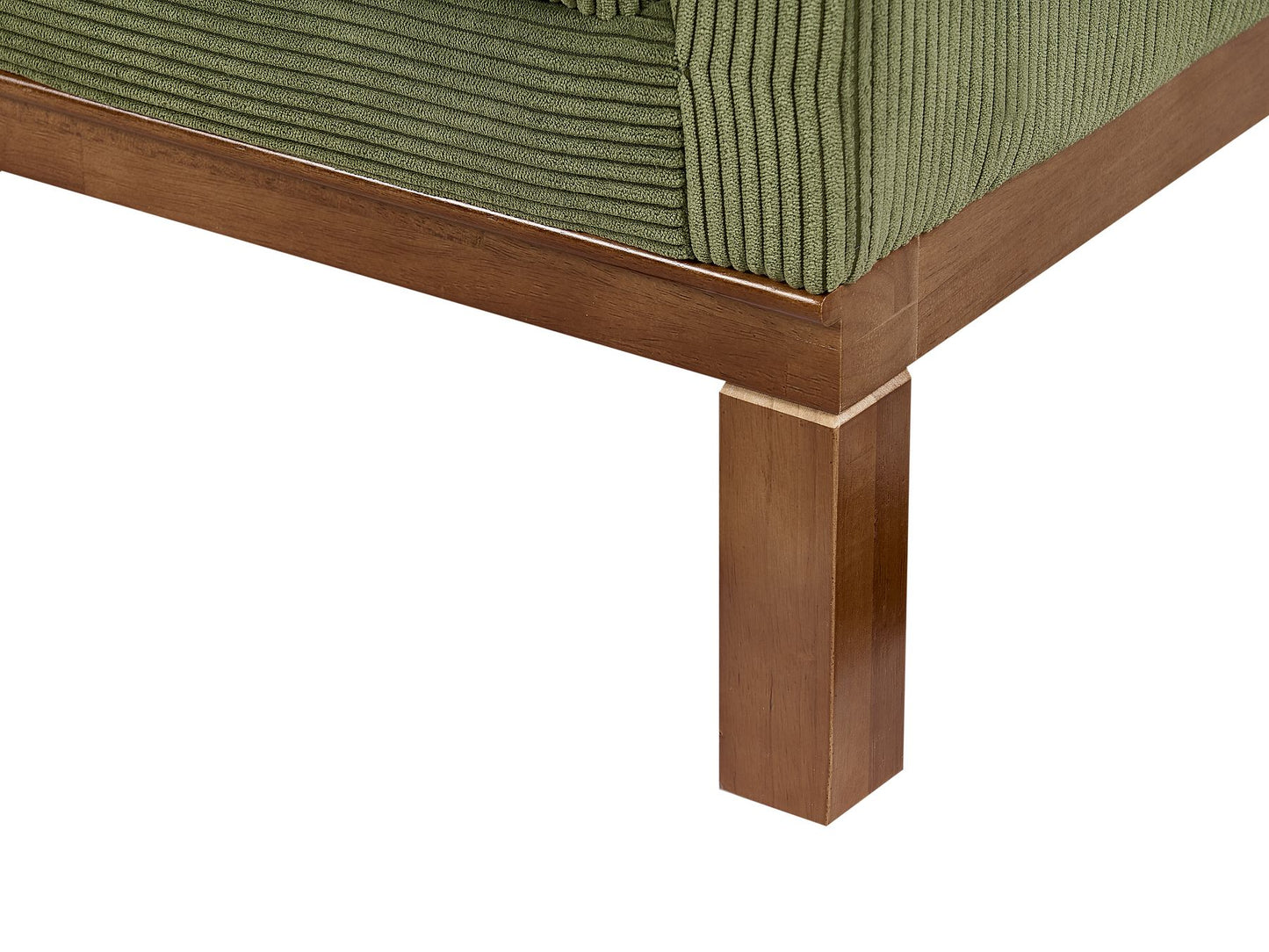 4 Seater Cord Sofa Green VENG
