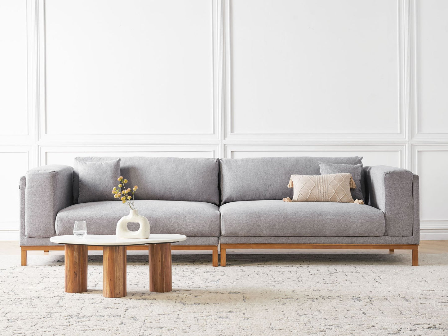 4 Seater Sofa Grey VENG