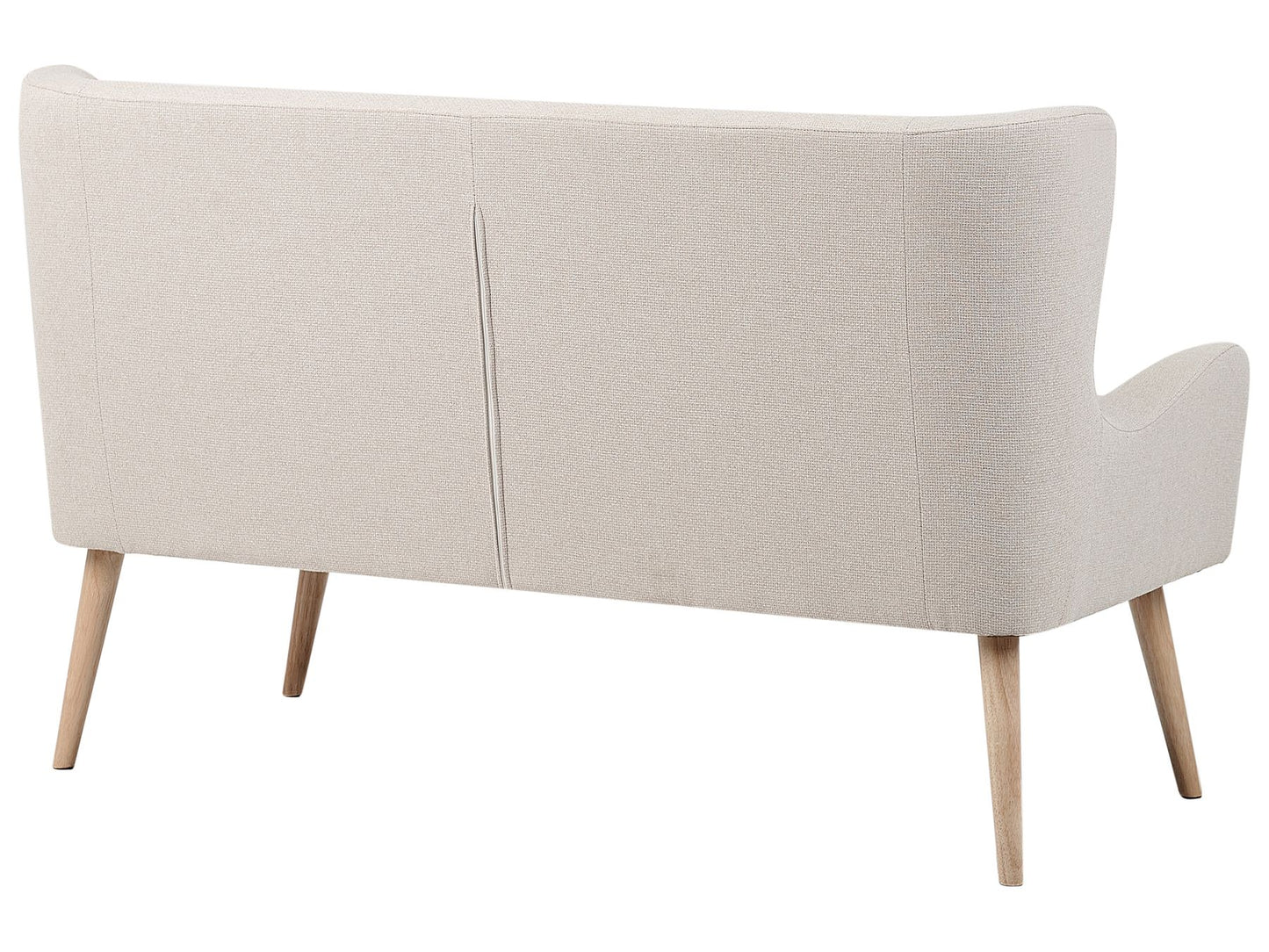 2 Seater Fabric Sofa Light Beige SKIBBY