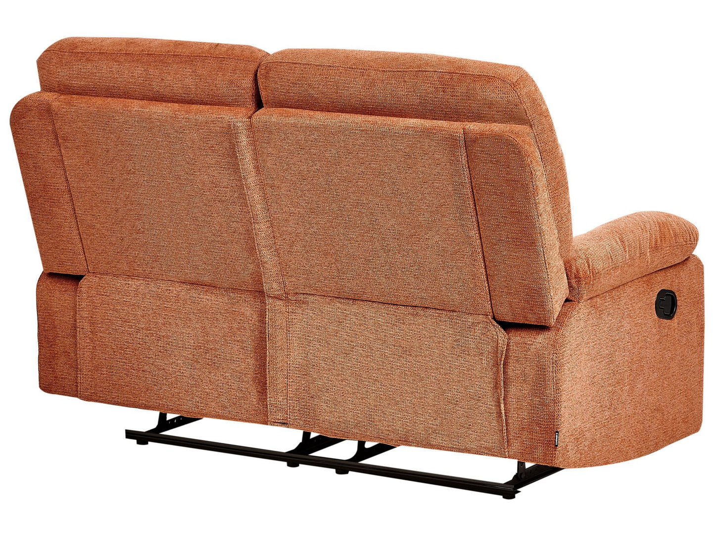 2 Seater Fabric Manual Recliner Sofa Orange BERGEN
