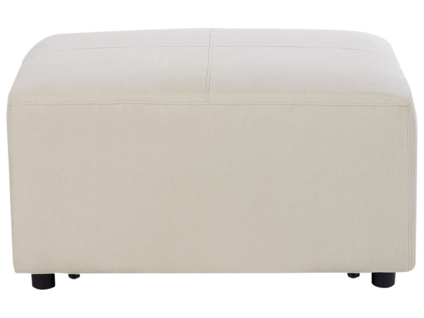 Left Hand Fabric Corner Sofa with Ottoman Light Beige KOHLO