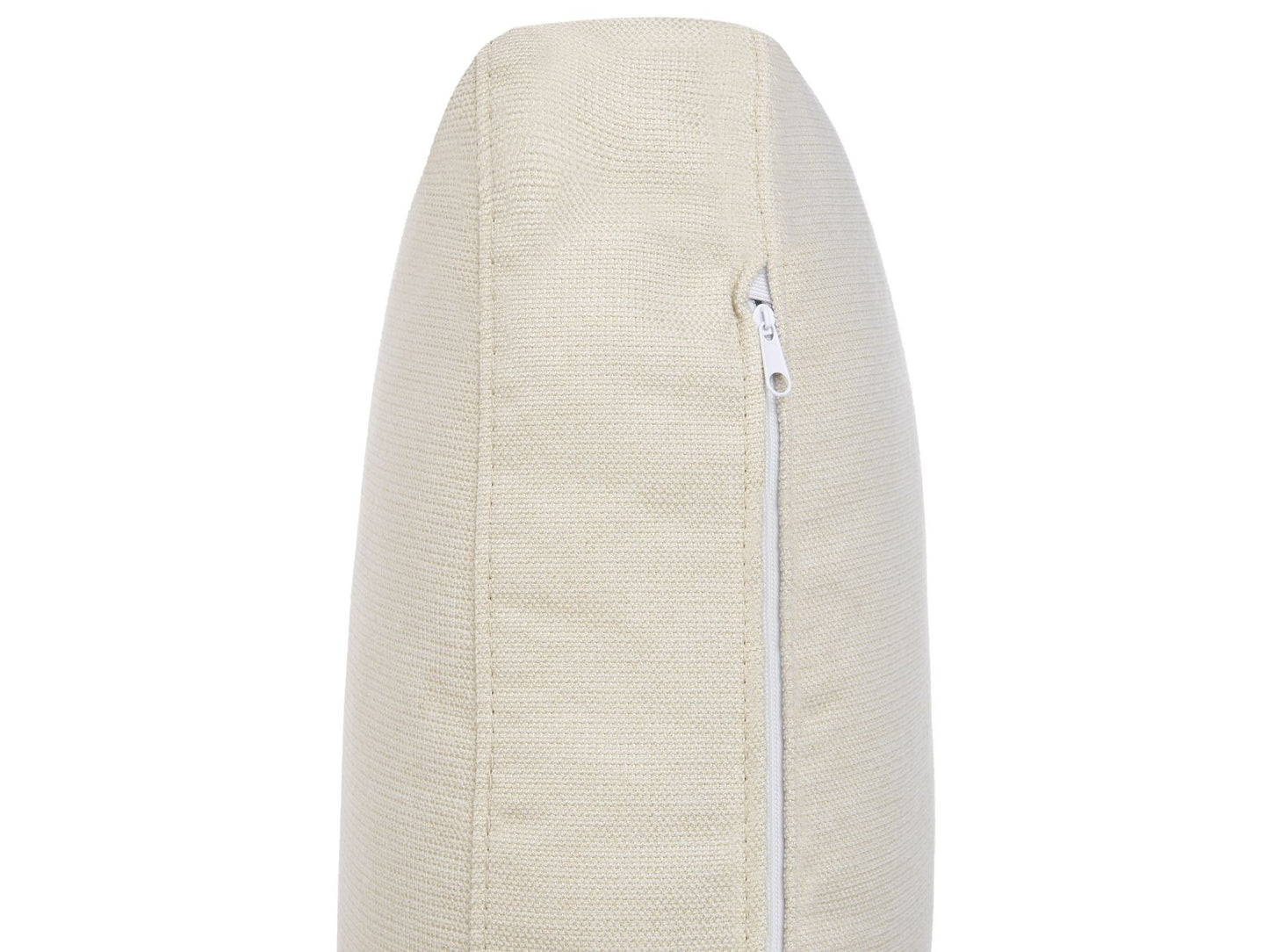 Left Hand Fabric Corner Sofa with Ottoman Light Beige KOHLO