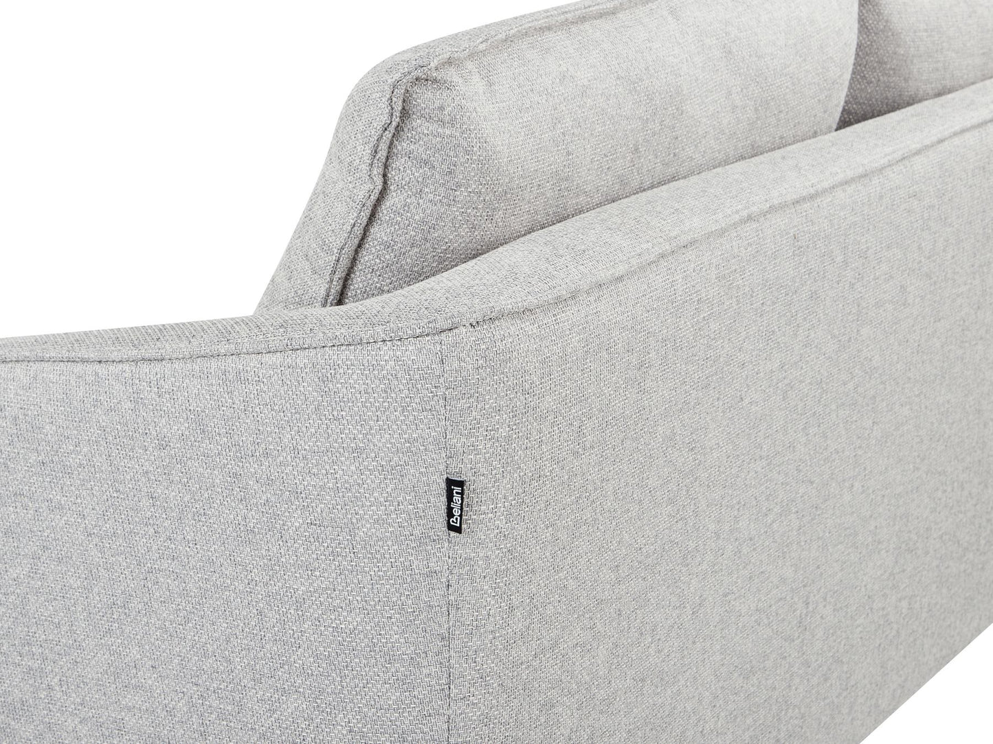 3 Seater Fabric Sofa Grey HOBRO